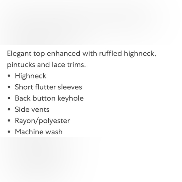 Nanette Lepore Flutter Sleeve Pintuck Top Sz L - Picture 6 of 11